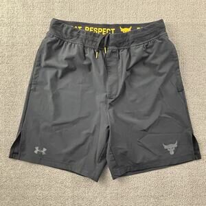 Under Armour Shorts Adult Large Black Project Rock Active Lifting Casual Men's